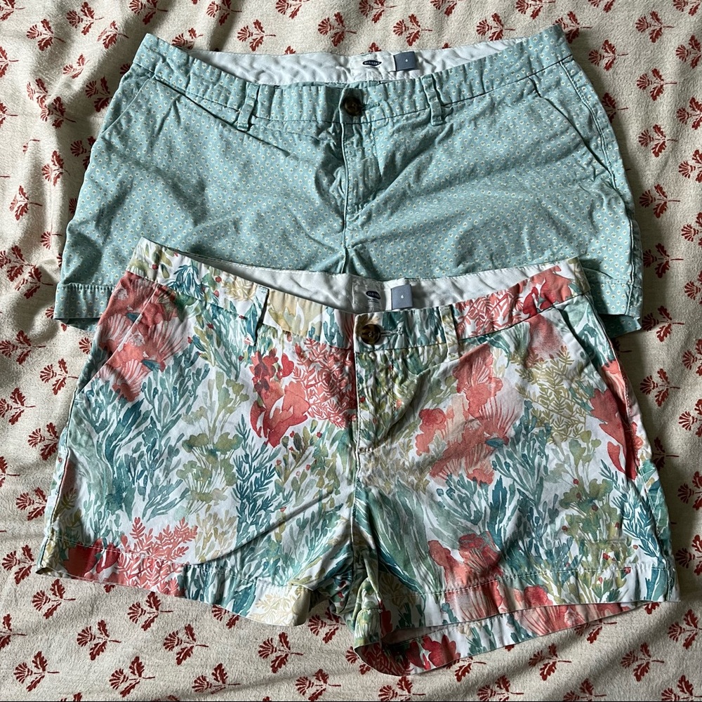 Old Navy Sz 6 Floral Walking Summer Casual Shorts